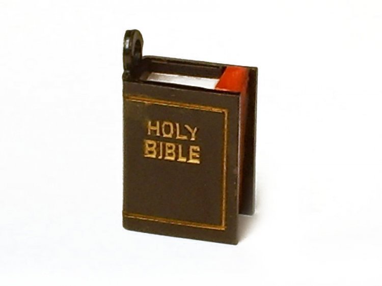 Stanhope "Lord's Prayer" Holy Bible Vintage Charm (1) - Click Image to Close