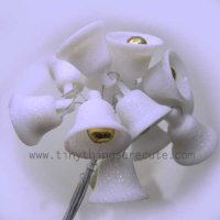 White Glittered Sugar Mini Bells Vintage Bundle of 12pcs - $6.50 : Tiny  Things are Cute