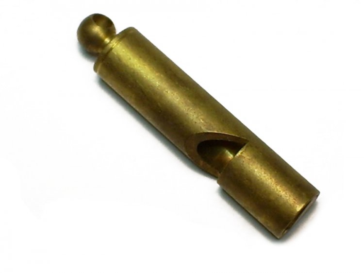 Heavy Brass Whistle Vintage Pendant (1) - Click Image to Close
