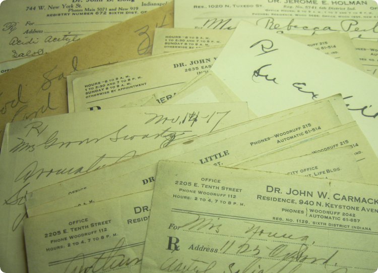 Nearly Antique Vintage Prescriptions (5) - Click Image to Close