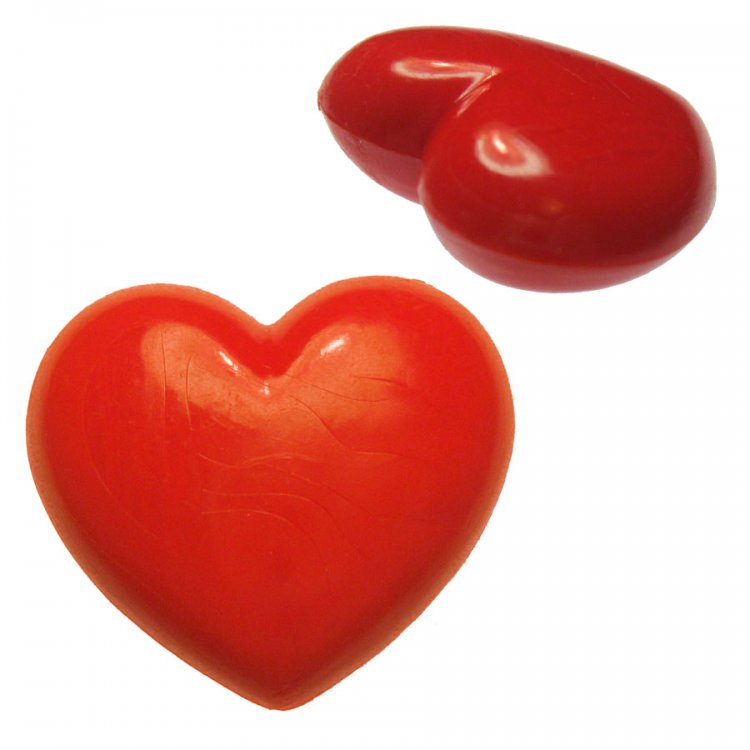 Puffy Red Vintage Hearts (2) - Click Image to Close