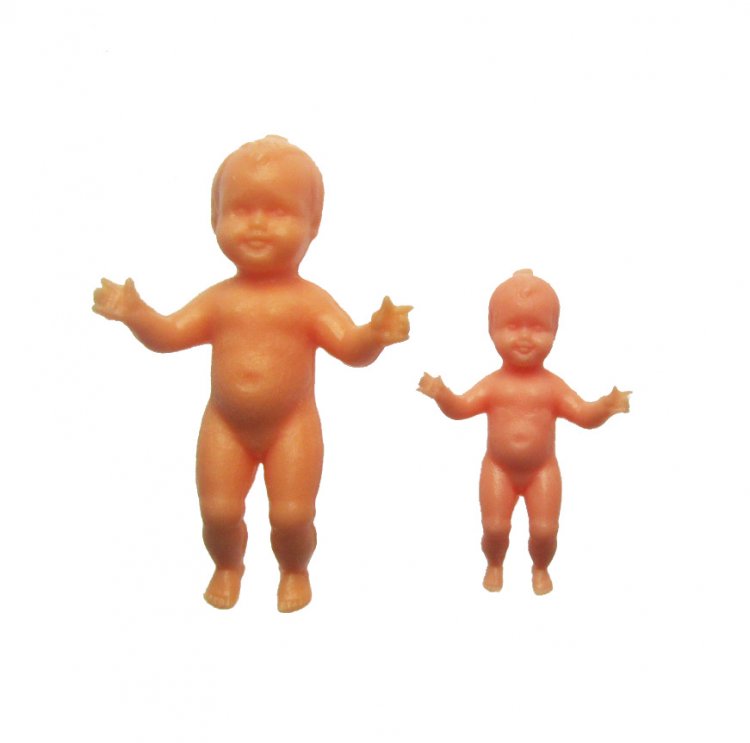 Detailed Vintage TINY Baby Miniatures (2) - Click Image to Close