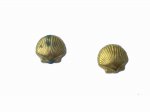 Vintage Golden Seashell Flatbacks (6)
