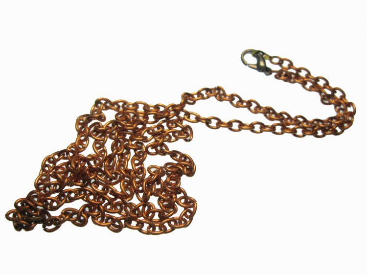 30" Coppery Necklace Chain, Vintage (1) - Click Image to Close