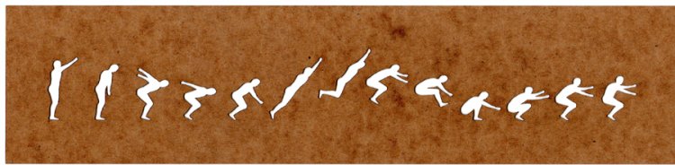 Jumping Man Stencil - Click Image to Close