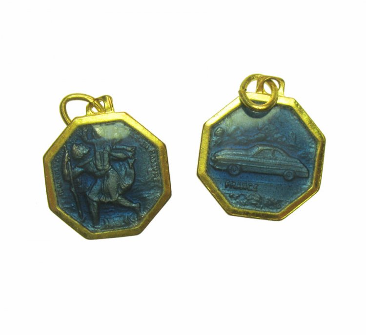 St. Christopher Vintage Medal (1) - Click Image to Close