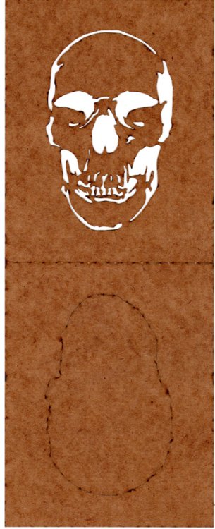 Skull Stencil - Click Image to Close