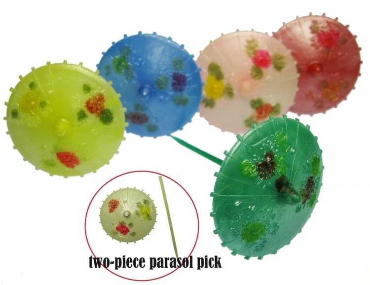 Parasol Umbrella Plastic Pick (1) - Click Image to Close