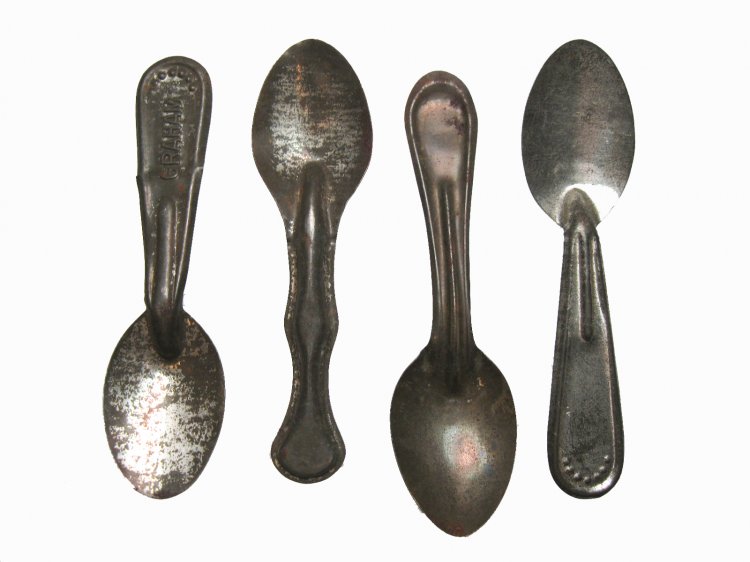 Tin Vintage Ice Cream Spoon (1) - Click Image to Close