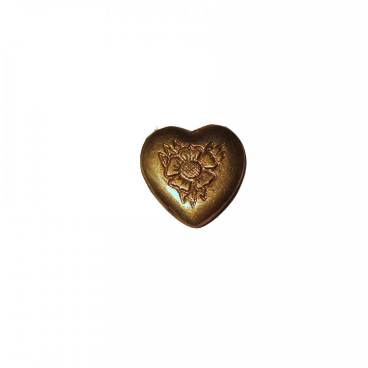 Tiny Brass Etched Heart Flat Backs (6) - Click Image to Close