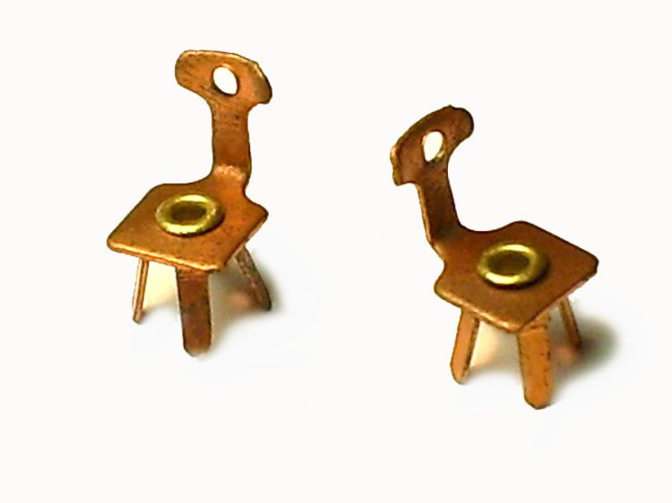 TINY Coppery Spinning Chair Vintage Charm (6) - Click Image to Close