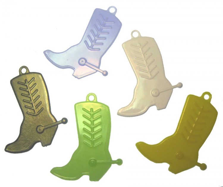 Large Cowboy Boot Pendant Charm (6) - Click Image to Close