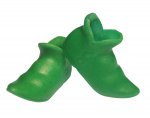Pair of Vintage Green Elf Boots Plastic Doll Shoes