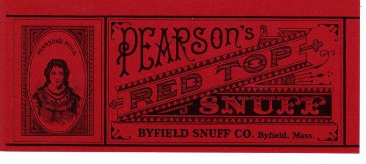 Pearson's Red Top Snuff Vintage Labels (2) - Click Image to Close