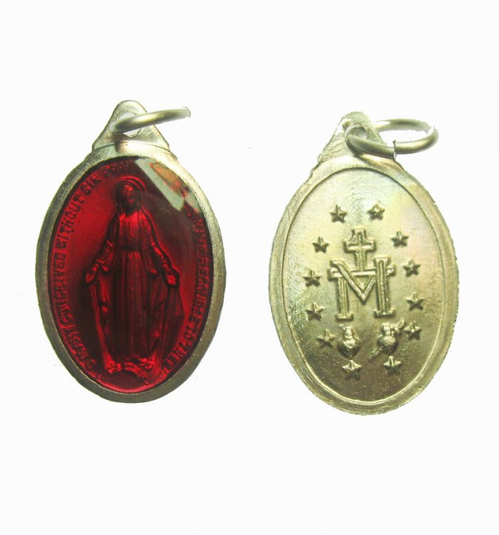 Miraculous Vintage Medal : Mary - Click Image to Close