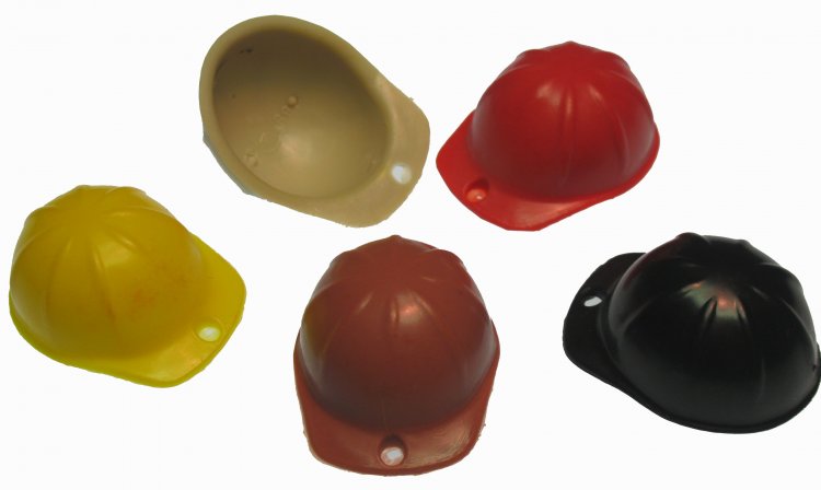 Construction Hard Hat Vintage Charms (6) - Click Image to Close
