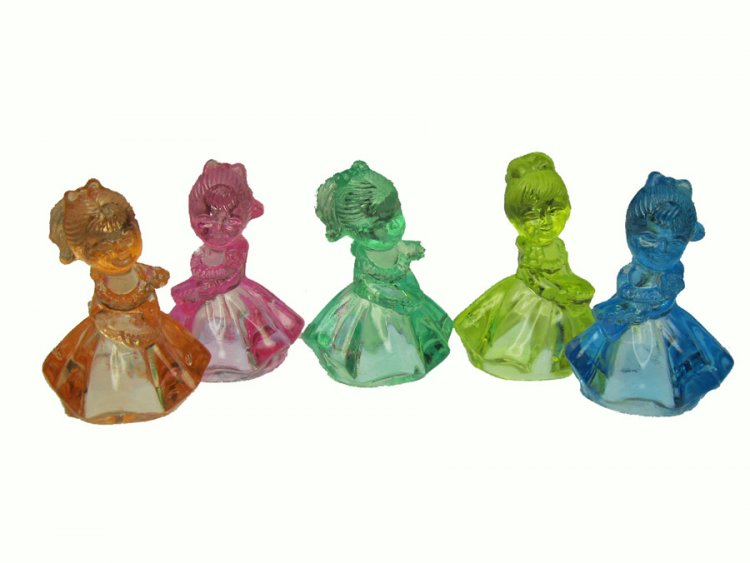 Jewel Color Crystal Doll Vintage Miniature (1) - Click Image to Close