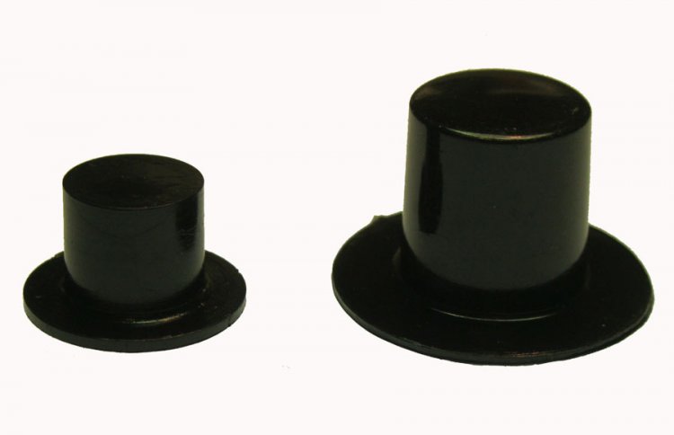 Black Top Hat Plastic Miniatures : SMALL (12) - Click Image to Close