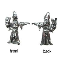 Pewter Miniature Wizard with Creature (1)