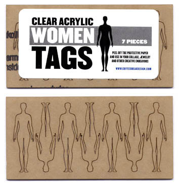 Clear Acrylic Women Tags - Click Image to Close