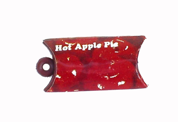 Fast Food Hot Apple Pie Vintage Plastic Charms (6) - Click Image to Close