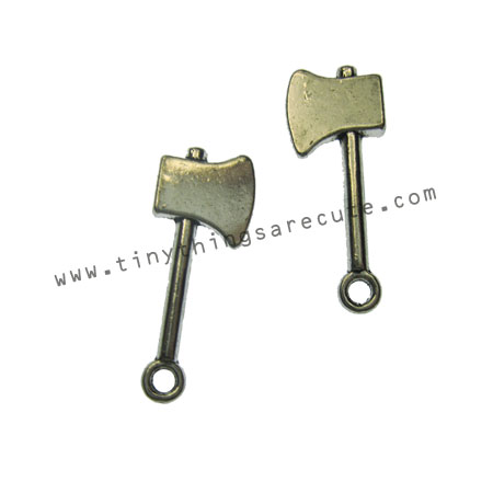 Hatchet Axe Tool Charms (6) - Click Image to Close