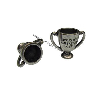 WORLD'S GREATEST LOVER Metal Trophy Miniature (1) - Click Image to Close