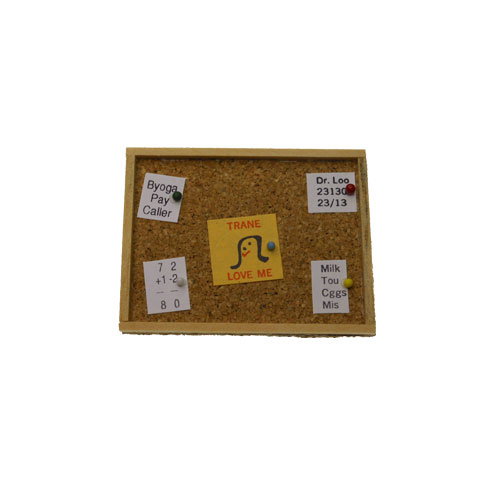 Corkboard Memo Board Miniature - Click Image to Close