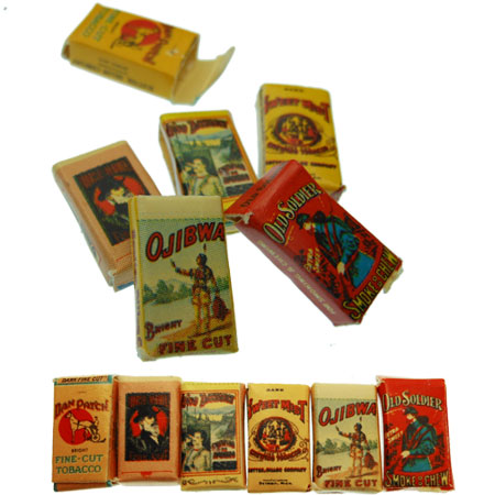 Tobacco Boxes Vintage Miniatures 6pc Package - Click Image to Close