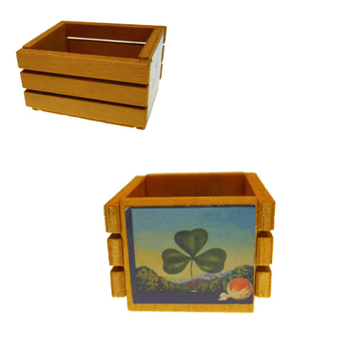 SHAMROCK Mini Wooden Crate - Click Image to Close