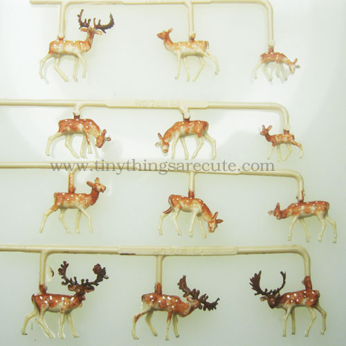 Spotted TINY Deer Vintage Boxed Merten Miniatures - Click Image to Close