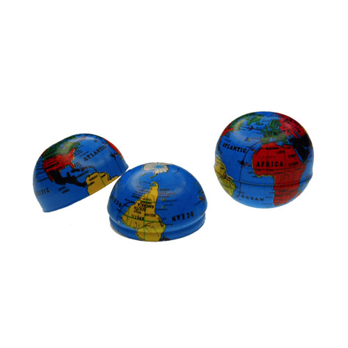Metal Litho World Globe Miniature Container (1) - Click Image to Close