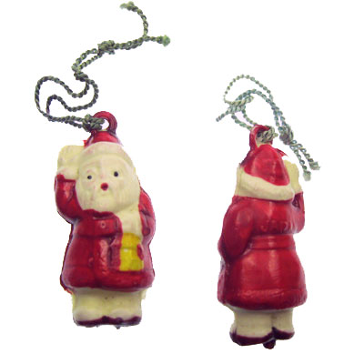 Santa Claus Vintage Puffy Celluloid Charm (1) - Click Image to Close