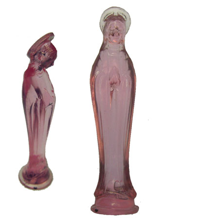 Pink MARY Deco Vintage Religious Statuette (1) - Click Image to Close