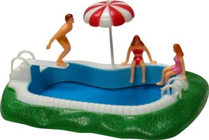 Swimming Pool Miniature Set - Click Image to Close
