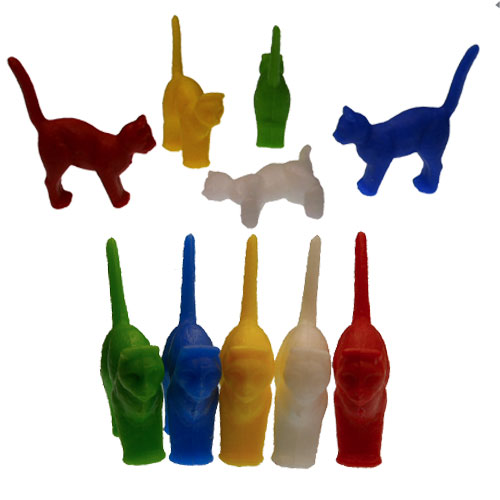 Rainbow Cats Vintage Miniatures (5) - Click Image to Close