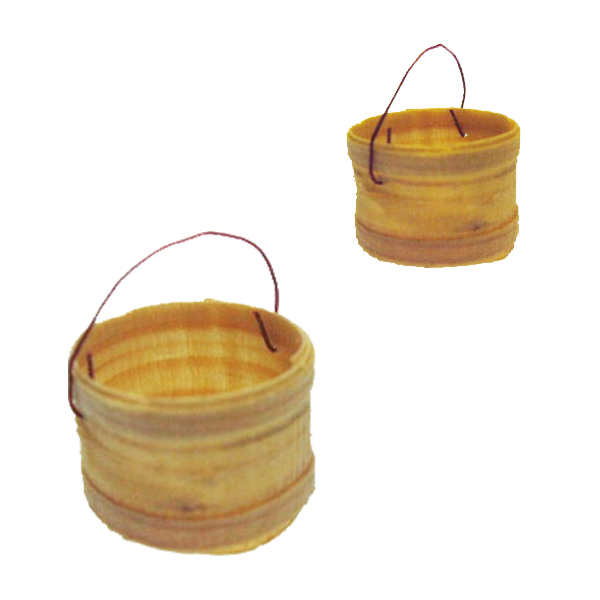 Small Round Basket with Wire Handle (1) - Click Image to Close