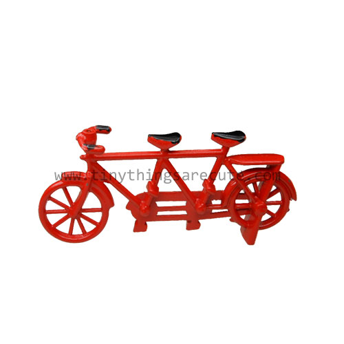 Red Bicycle Built for Two Miniature - Click Image to Close