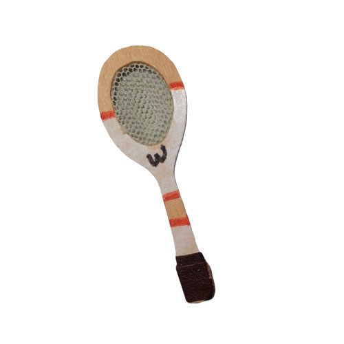 Wooden Tennis Racket Vintage Miniature (1) - Click Image to Close