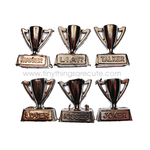 Silver Plastic Trophy Miniatures (3) - Click Image to Close