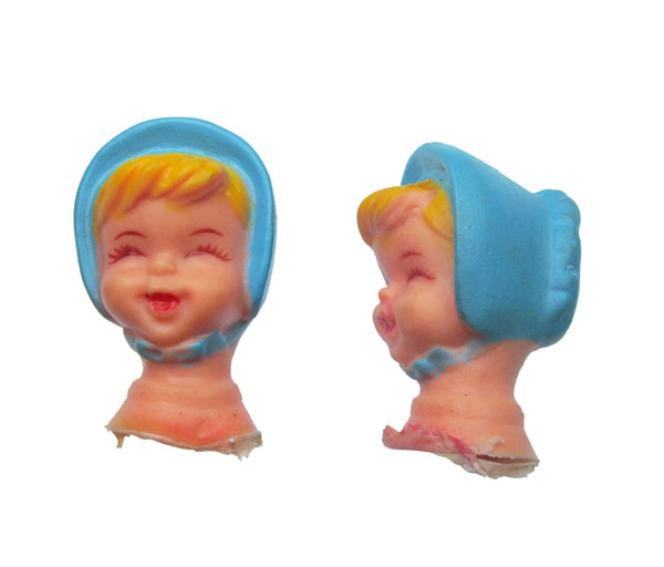 Rubbery Vintage Doll Head (1) - Click Image to Close