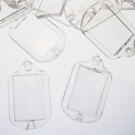 Clear Plastic Blank Charm Fob for Photos (3) - Click Image to Close