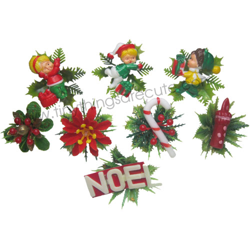 Kitschy Christmas Holiday Vintage Toppers (6) - Click Image to Close