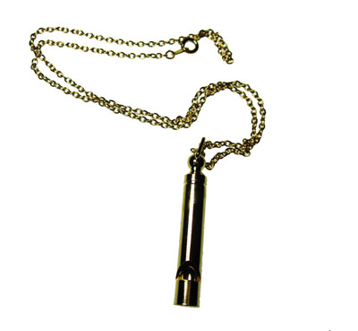 MINI WHISTLE Vintage Necklace - Click Image to Close