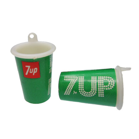 Vintage 7up Soda Cup Gumball Charm - Click Image to Close