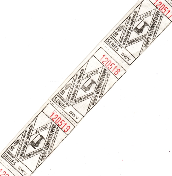 LAST ONE! Vintage Fabric Ticket Labels (8) - Click Image to Close