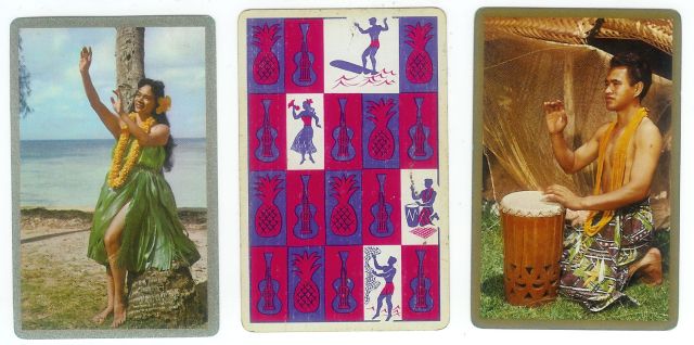 Vintage Playing Cards: Luau (3) - Click Image to Close